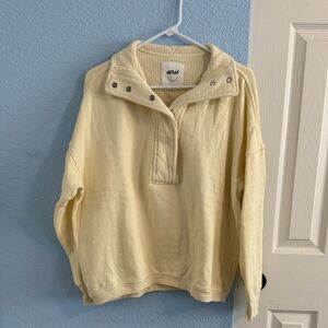 Aerie Cream Cowl Neck Sweater